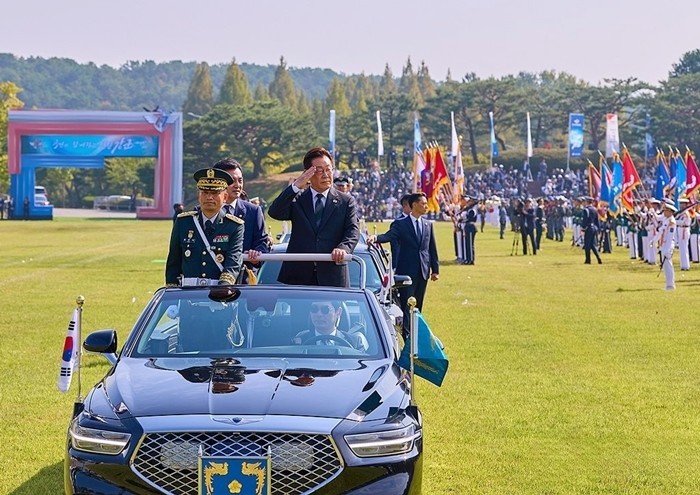 [포토] 건군 77주년 국군의날 행사 시가행진 없이 '간소화'
