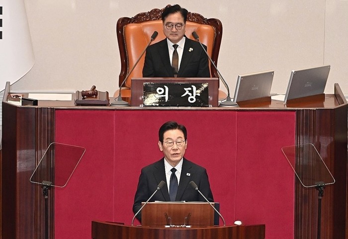 [포토] 이재명 대통령, 정부 예산안에 대한 국회 시정연설