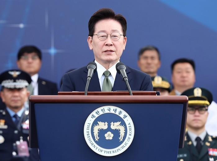 李대통령, 제78주년 국군의 날 기념사…"남북 관계 인내심 갖고 풀 것"